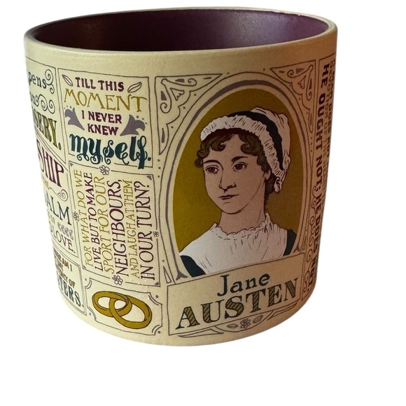 The Unemployed Philosophers Guild Jane Austin Quotes Mug 12 Oz - Picture 1 of 5